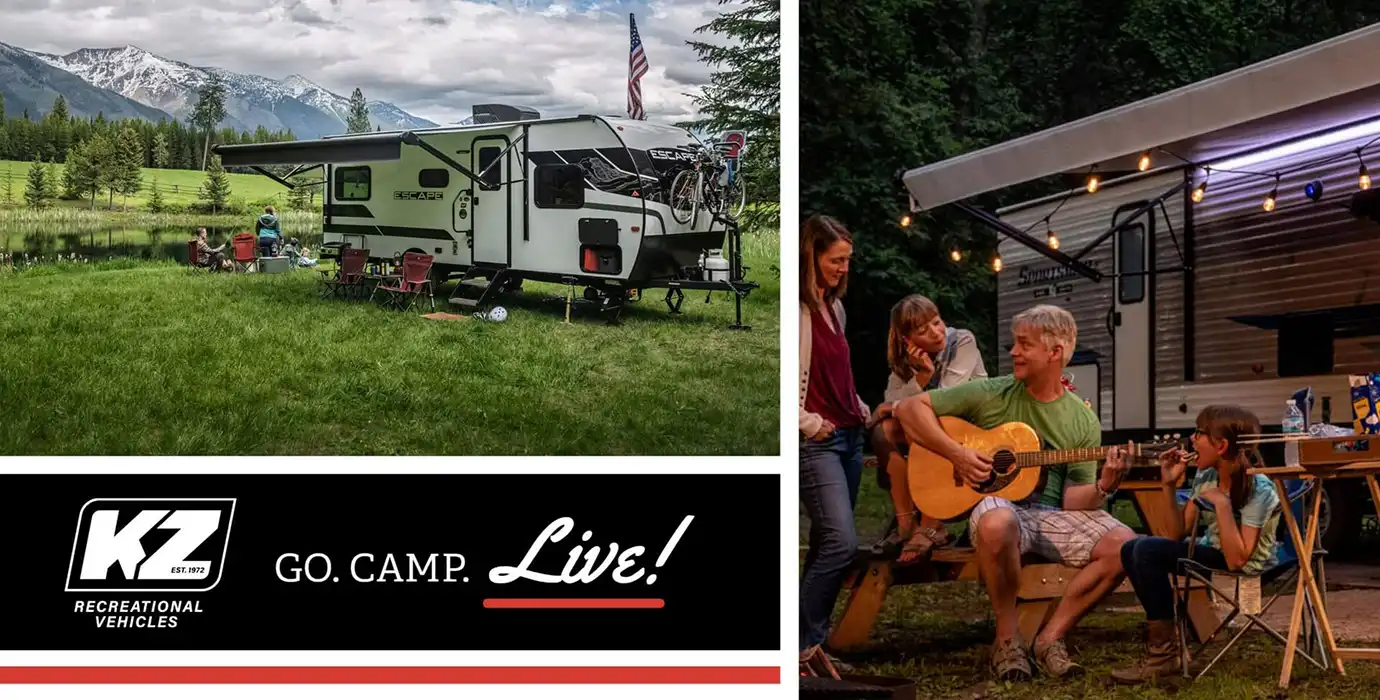 KZ Recreational Vehicles, GO. Camp. Live!