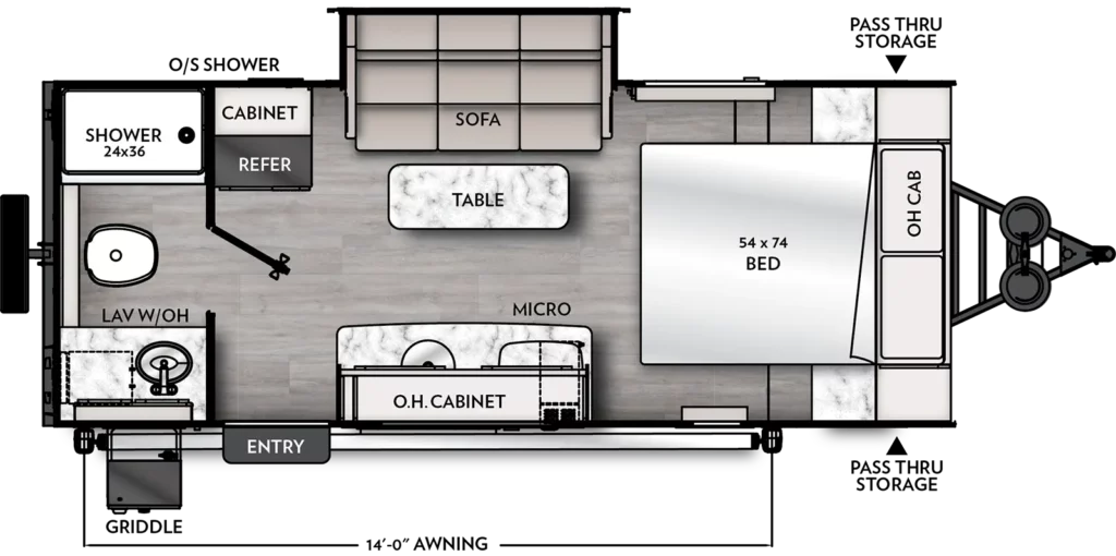 2024 Coachmen Remote 19R Floorplan