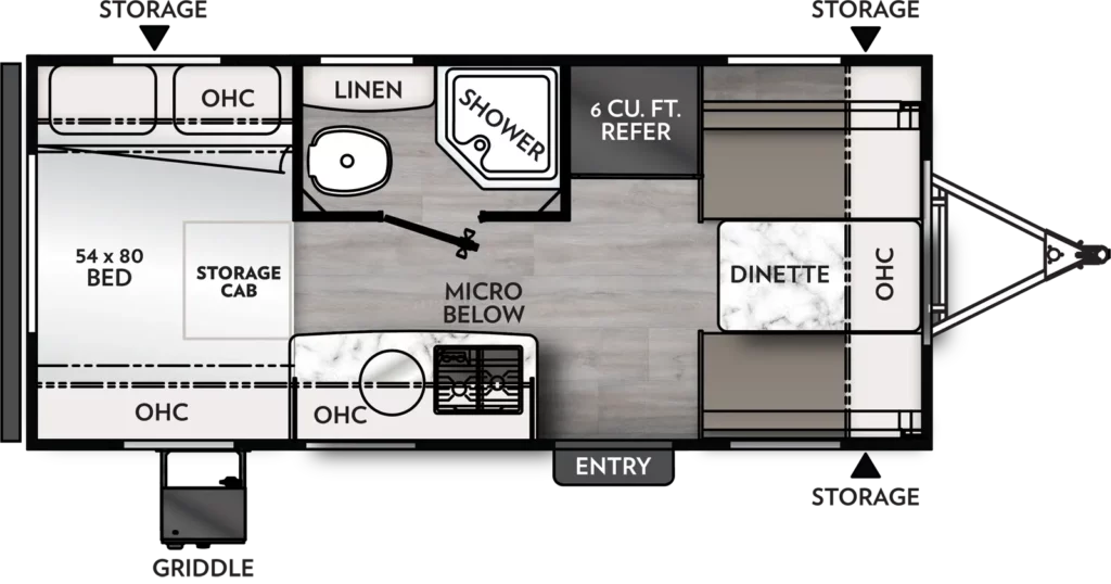 2024 Coachman Remote 16R Floorplan