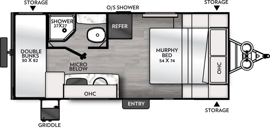 2024 Coachmen Remote 18R Floorplan