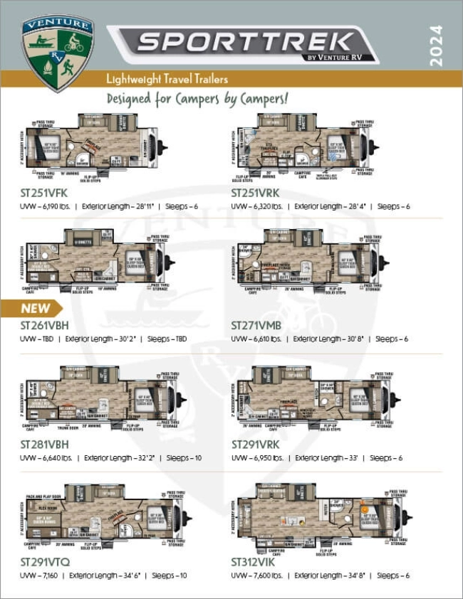 2024-Venture-RV-SportTrek-Lightweight-Travel-Trailers-Flyer